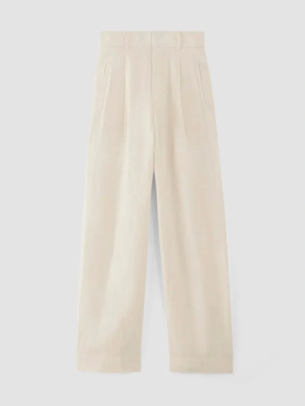 NWT Everlane The Linen Way-High Drape Pant in Bone size 12 discontinued